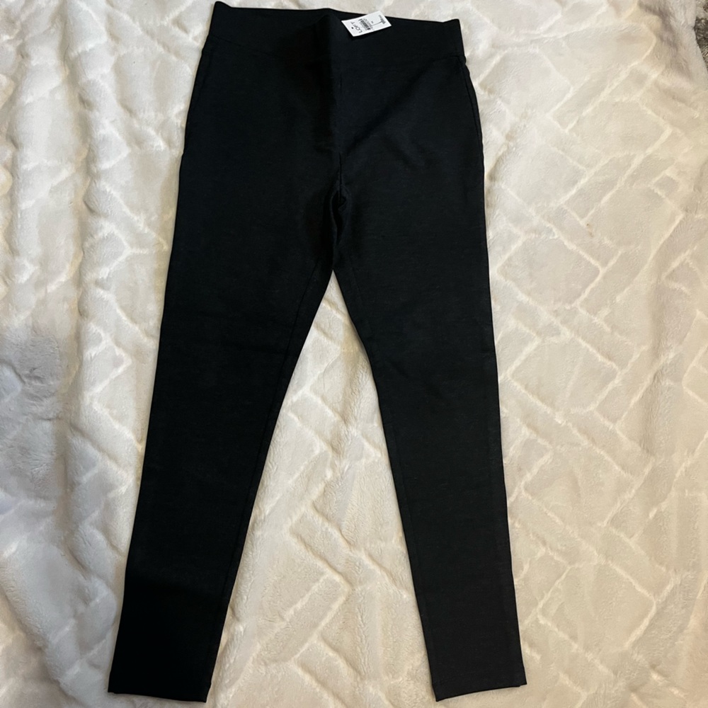 Women's LOFT Dark Heather Gray Leggings - Size Medium NWT